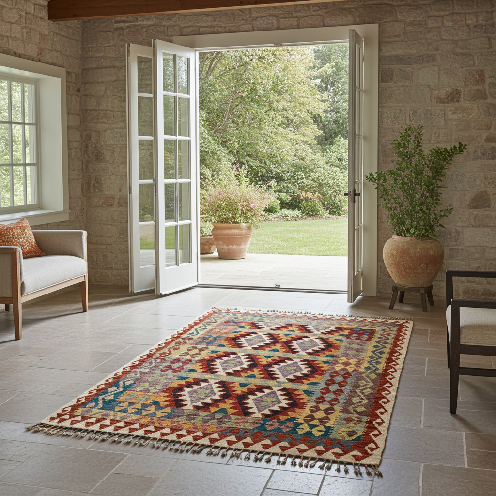 Handmade Turkish Kilim 190 x 150 cm