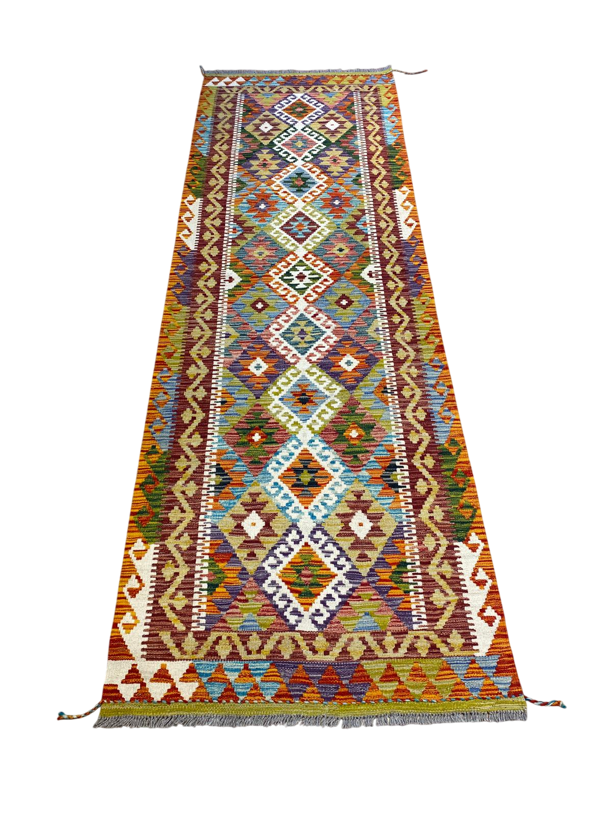 Handmade Turkish Kilim 252 X 82 cm