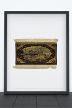 Alfombra Hereke 100% Seda Pura Hecha a Mano 55 x 42 cm