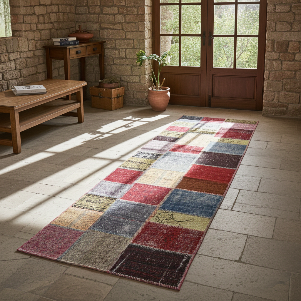 Alfombra Patchwork 80 X 200 cm