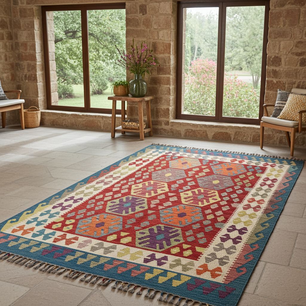 Handmade Turkish Kilim 204 X 154 cm