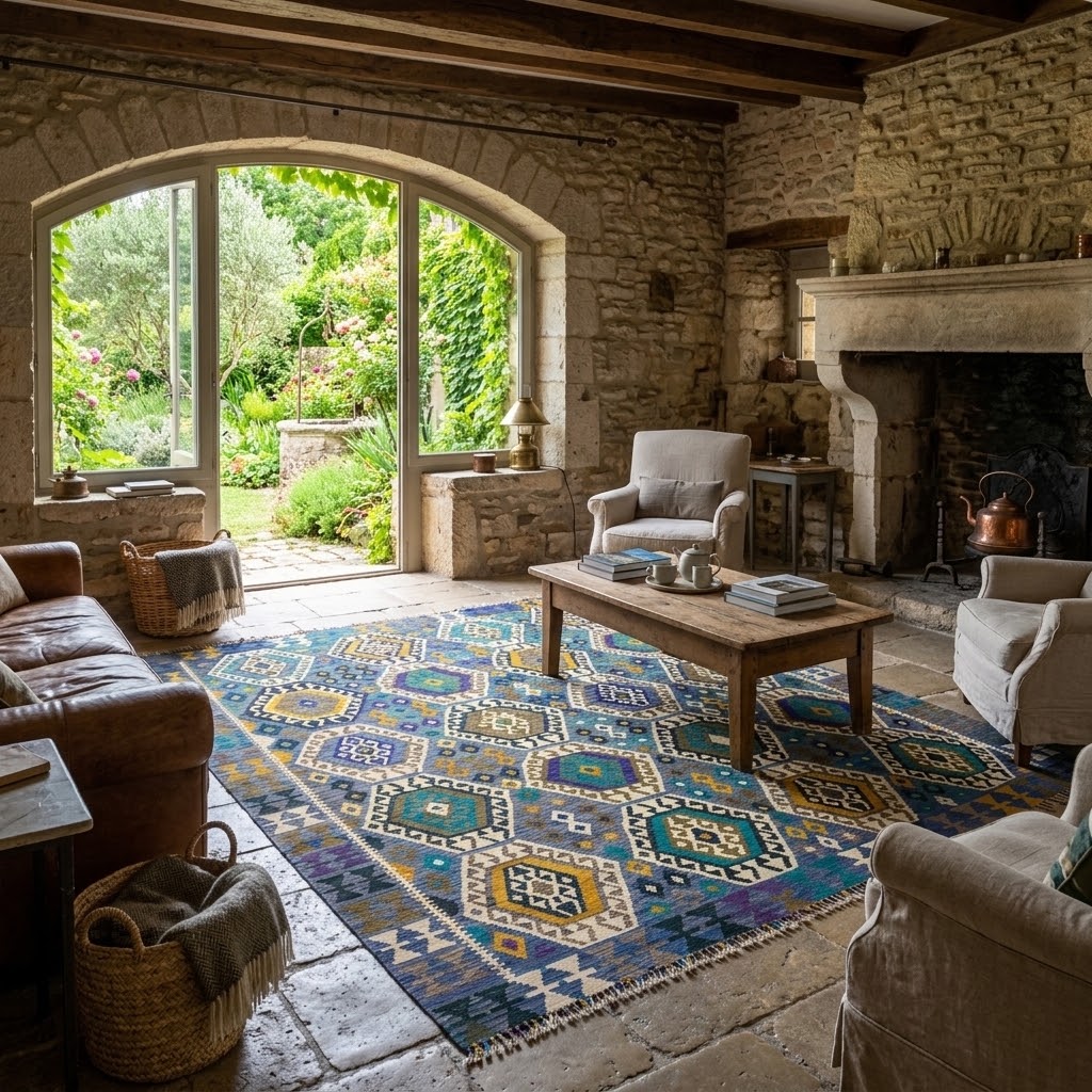 Handmade Turkish Kilim 295 x 257 cm