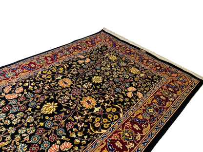 100% Handmade Pure Silk Hereke Carpet 112 x 74 cm