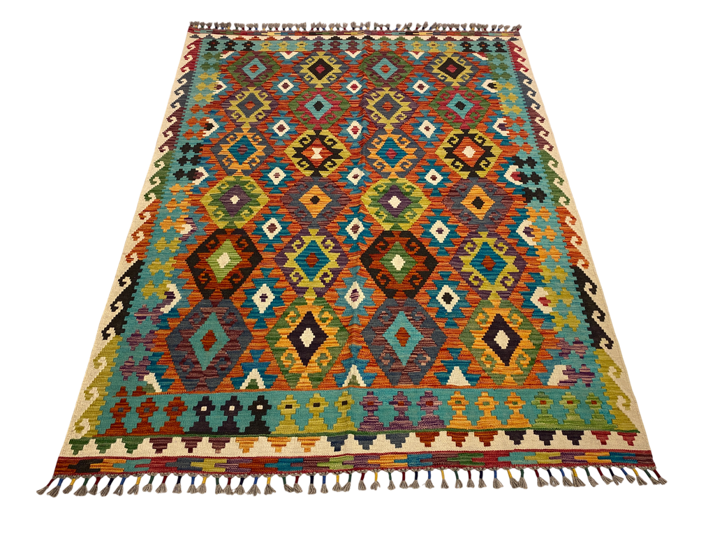 Handmade Turkish Kilim 198 X 153 cm