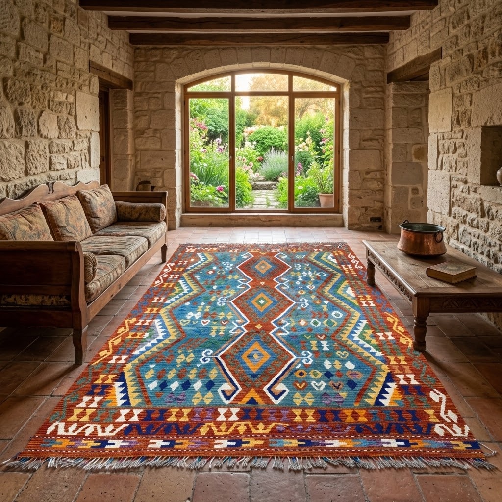 Handmade Turkish Kilim 299 x 202 cm