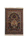 Alfombra Hereke 100% Seda Pura Hecha a Mano 89 x 62 cm