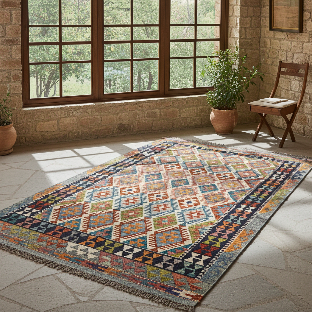 Handmade Turkish Kilim 203 x 150 cm