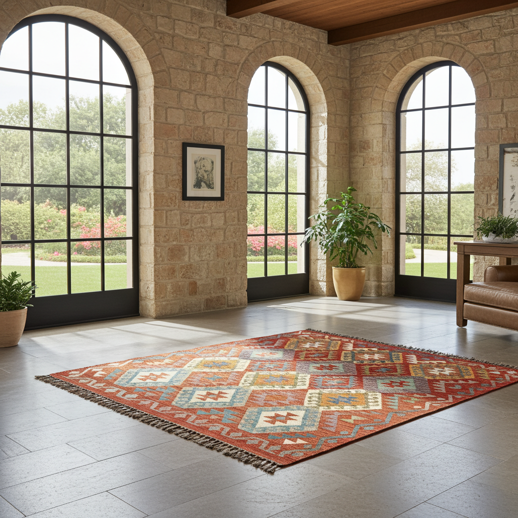 Handmade Turkish Kilim 197 X 156 cm