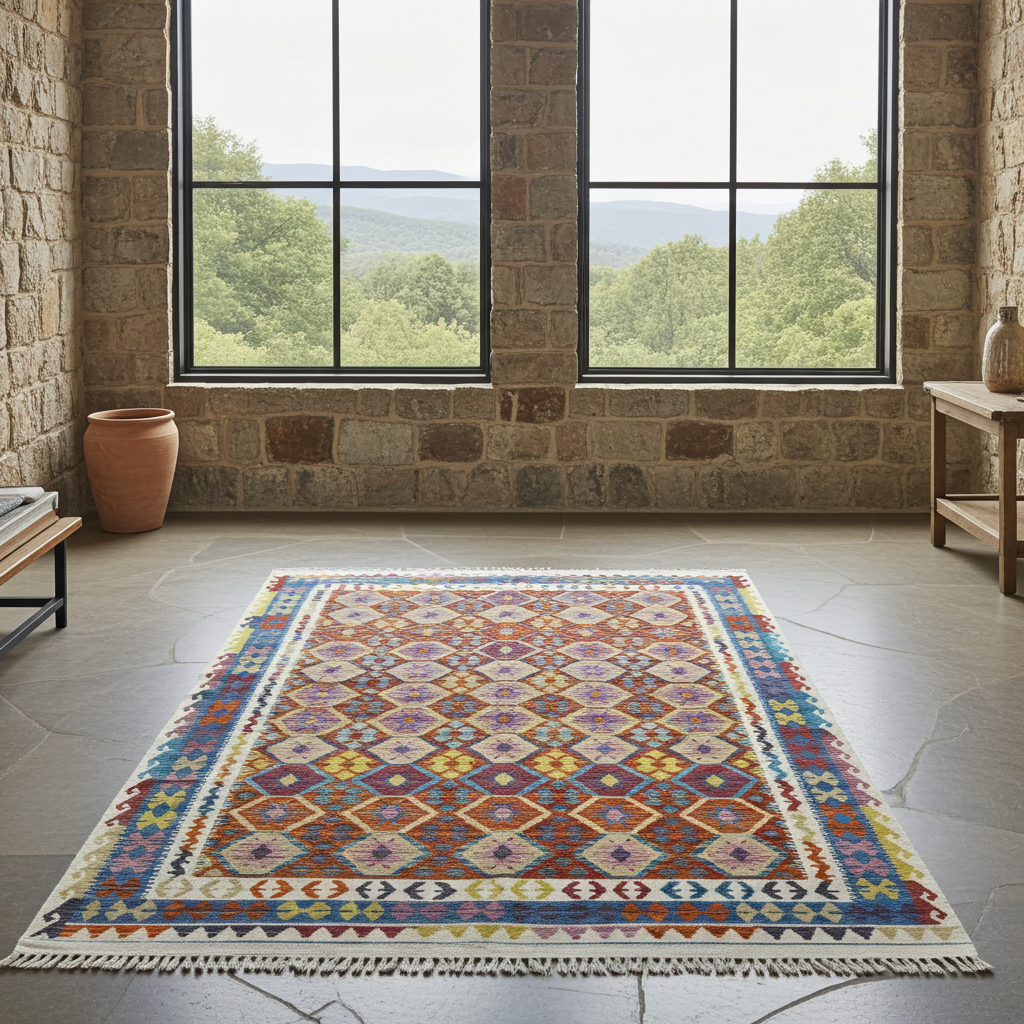 Handmade Turkish Kilim 286 X 203 cm