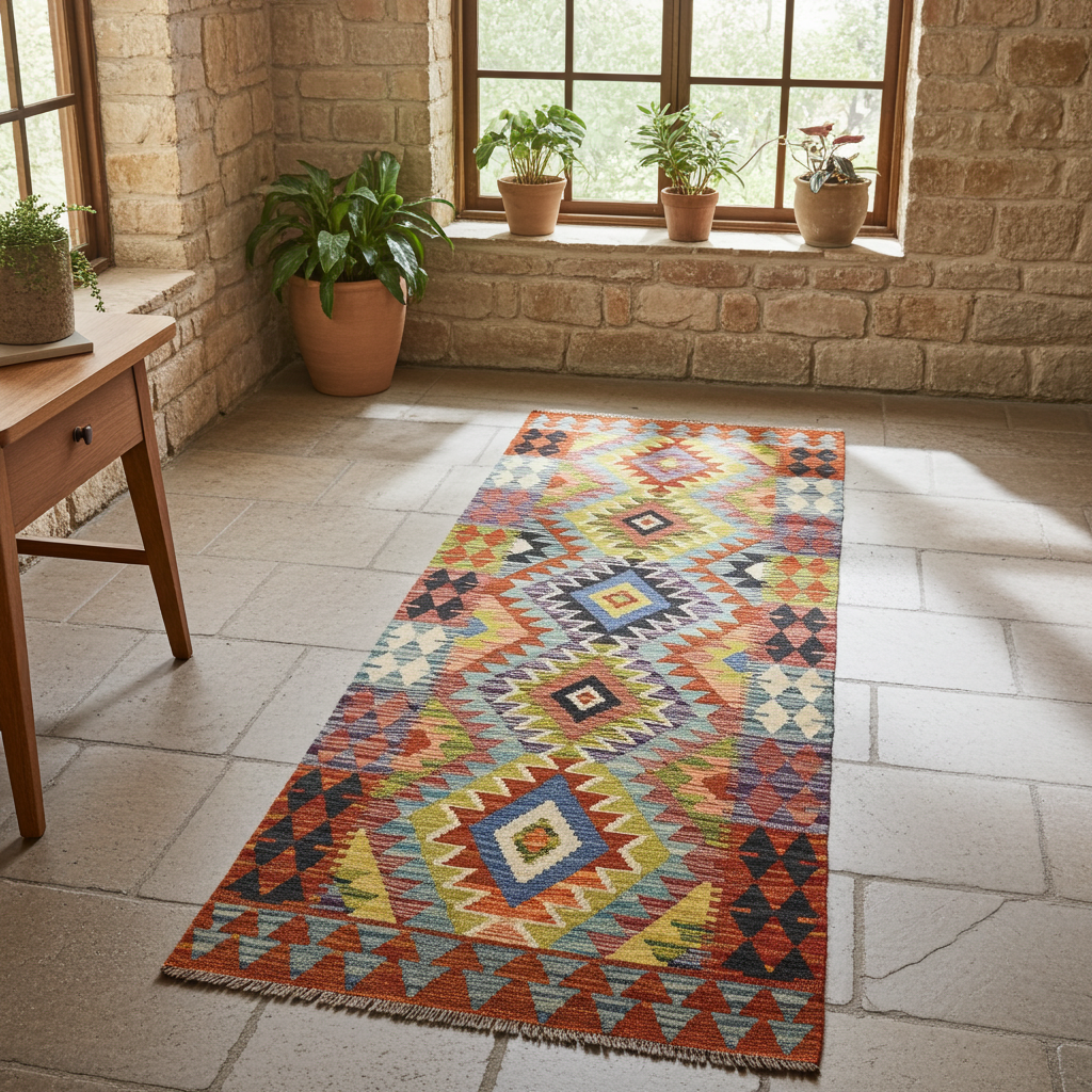 Handmade Turkish Kilim 209 x 77 cm