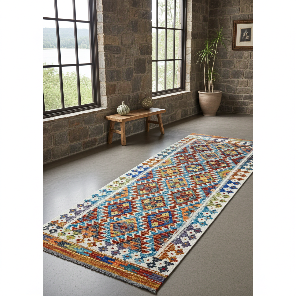 Handmade Turkish Kilim 195 X 79 cm
