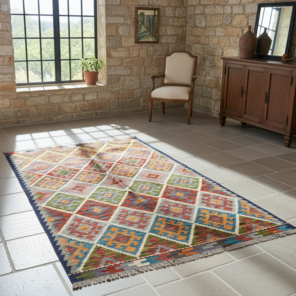 Handmade Turkish Kilim 191 x 149 cm