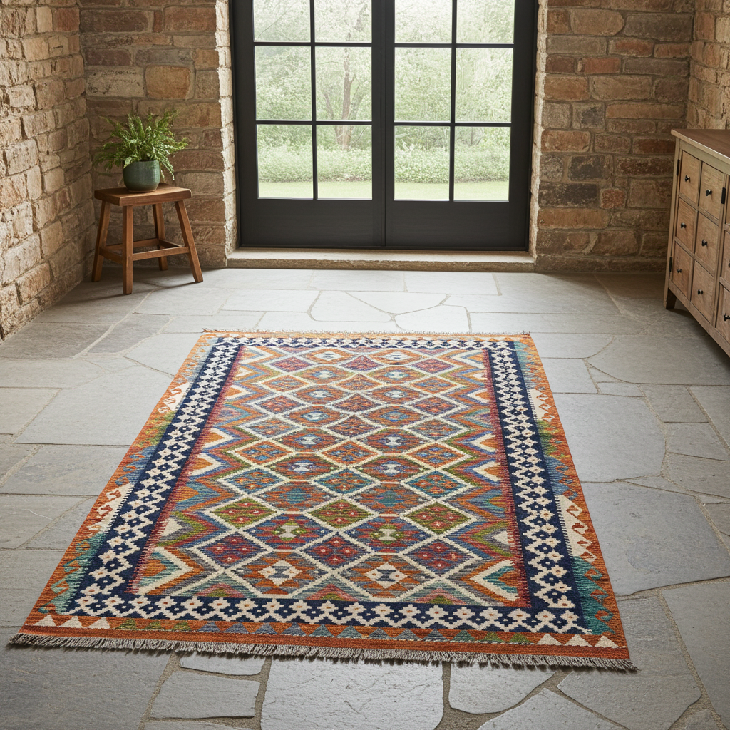 Handmade Turkish Kilim 196 x 155 cm