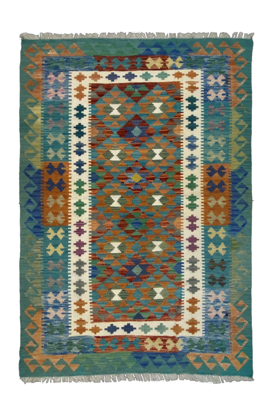 Handmade Turkish Kilim 131 X 179 cm - Alfombras de Estambul -  Kilim - Alfombras de Estambul