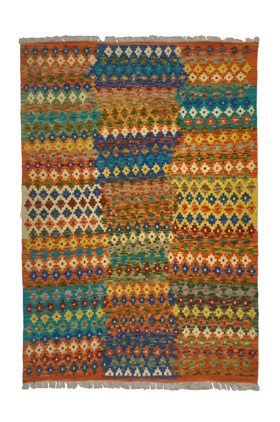 Handmade Turkish Kilim 194 X 158 cm - Alfombras de Estambul -  Kilim - Alfombras de Estambul