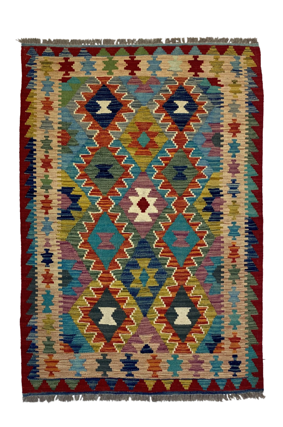 Handmade Turkish Kilim 161 X 100 cm - Alfombras de Estambul -  Kilim - Alfombras de Estambul