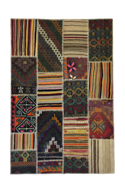 Patchwork Carpet 139 X 204 cm - Alfombras de Estambul -  Patchwork - Alfombras de Estambul