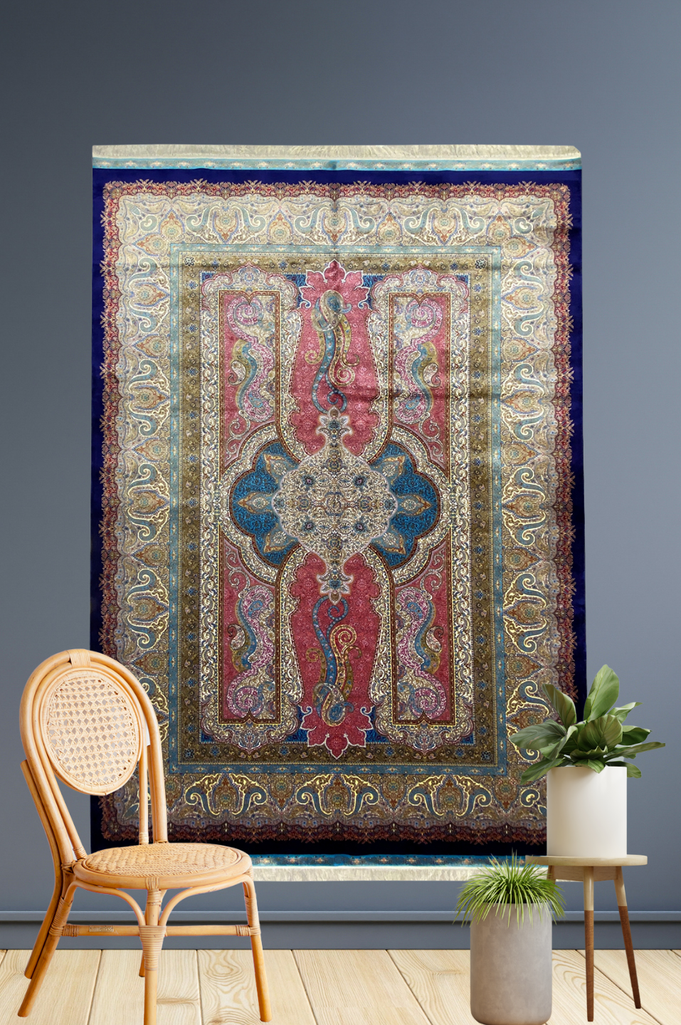 Alfombra de seda clásica 342A