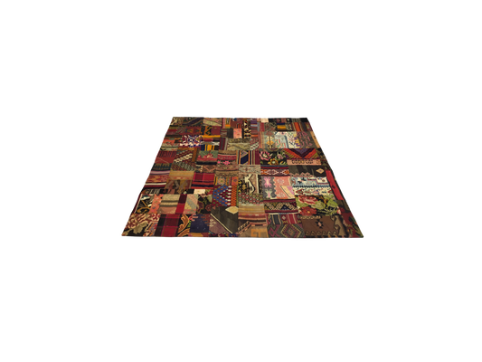 Patchwork Carpet 244 X 244 cm - Alfombras de Estambul -  Patchwork - Alfombras de Estambul