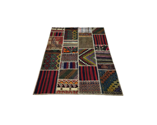 Patchwork Carpet 140 X 200 cm - Alfombras de Estambul -  Patchwork - Alfombras de Estambul