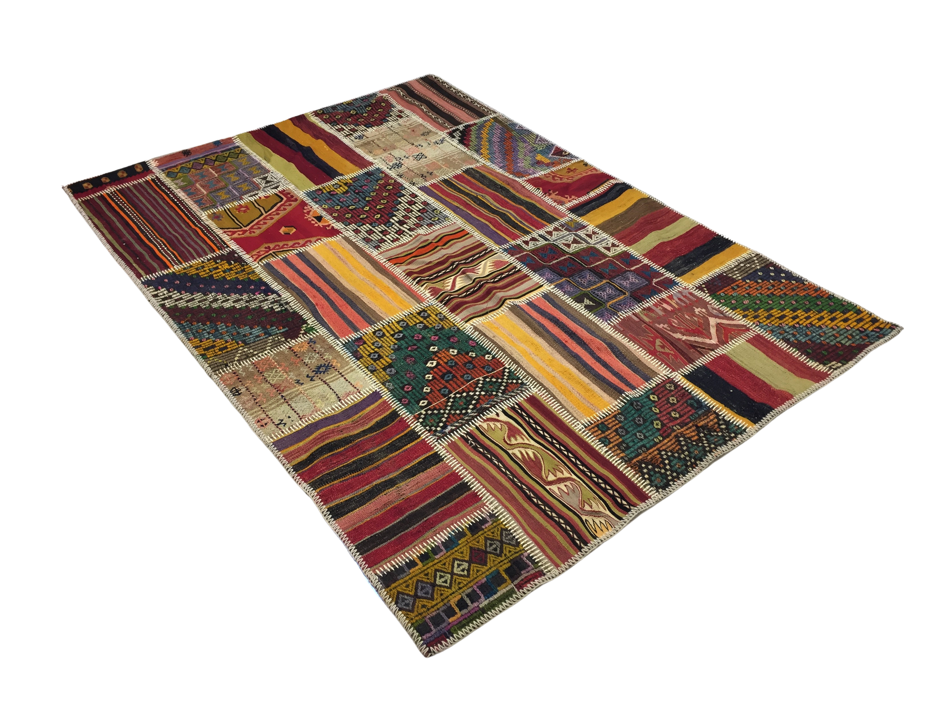 Patchwork Carpet 170 X 240 cm - Alfombras de Estambul -  Turkish Carpets - Alfombras de Estambul