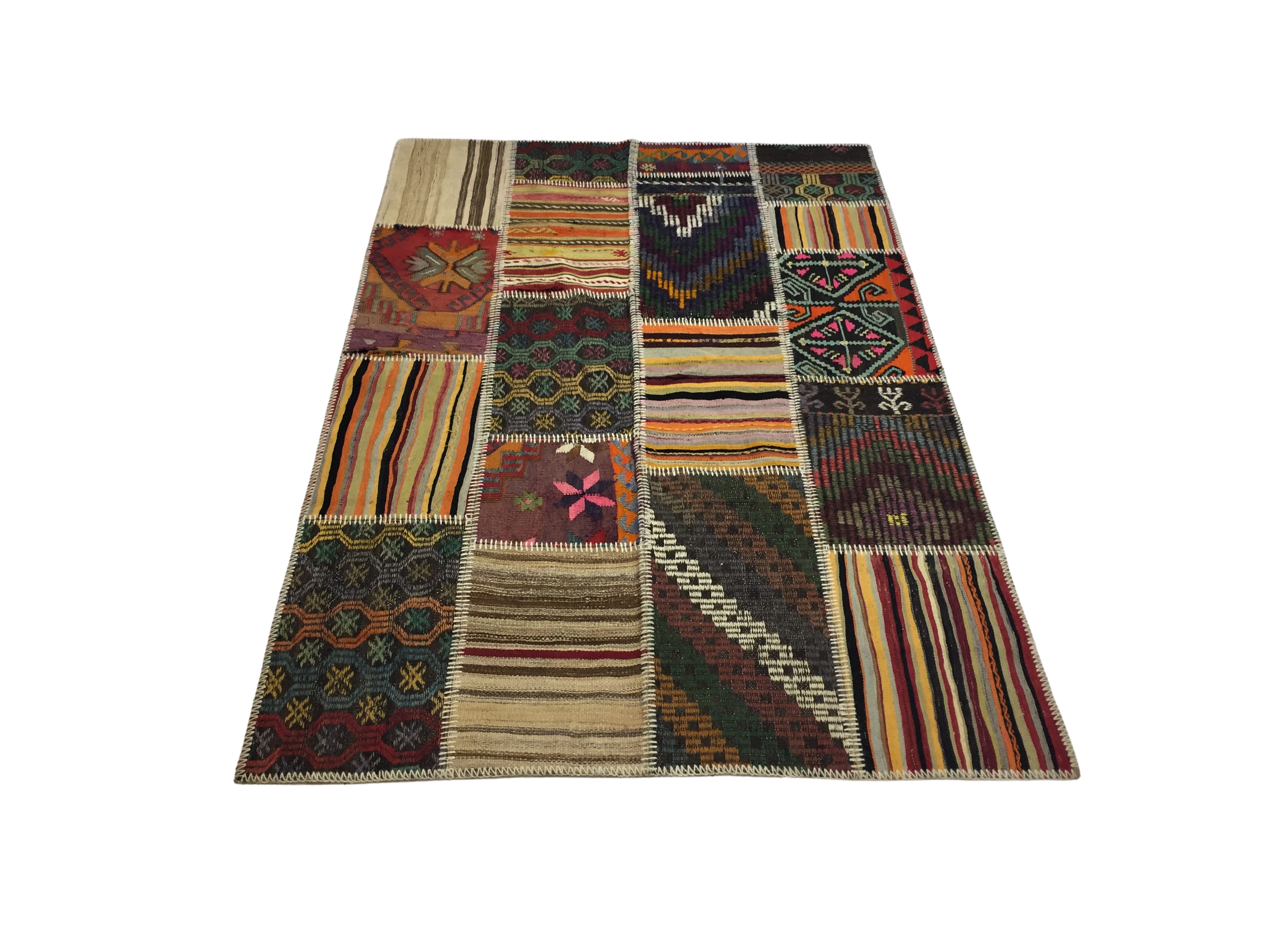 Patchwork Carpet 139 X 204 cm - Alfombras de Estambul -  Turkish Carpets - Alfombras de Estambul