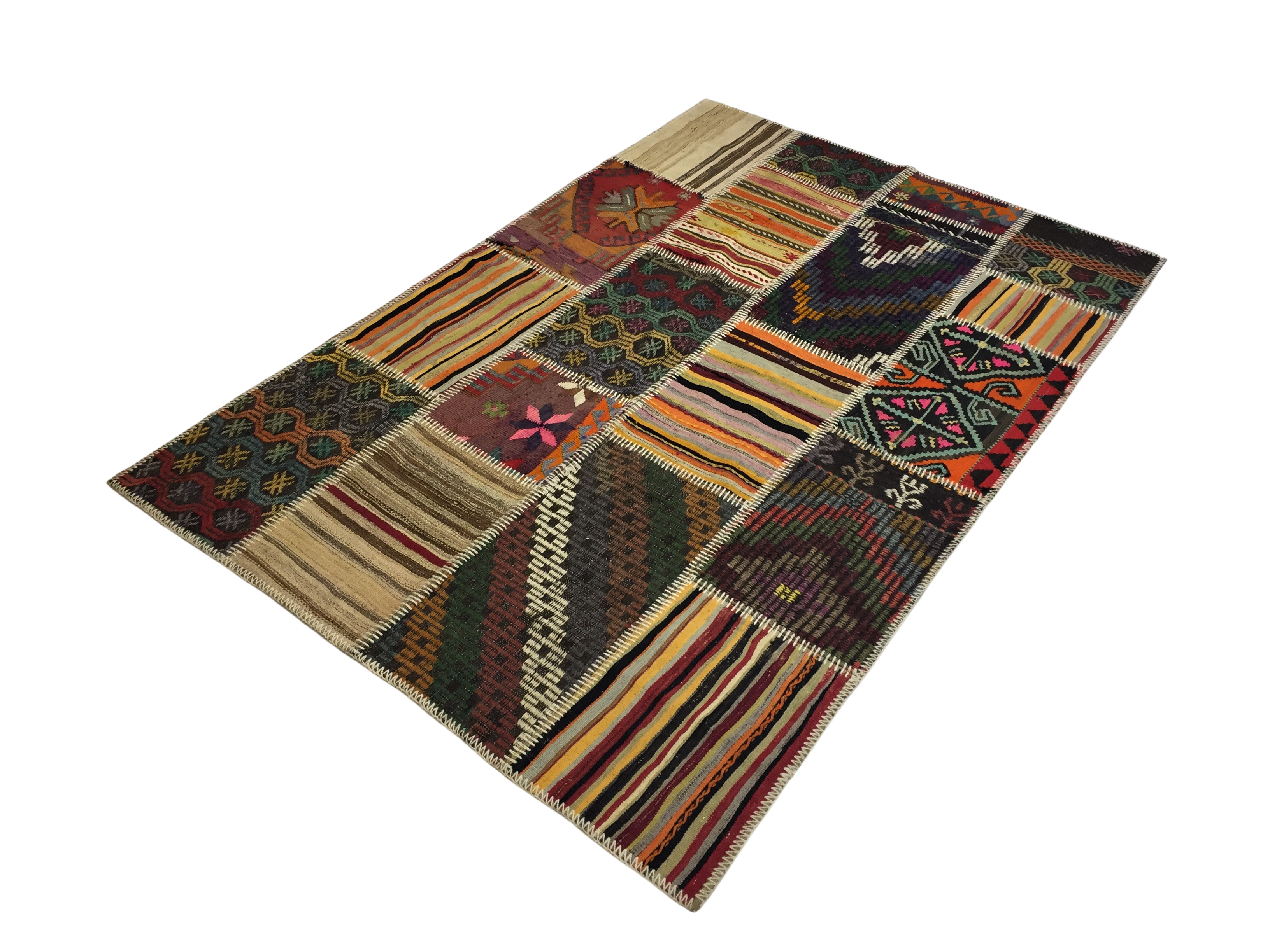 Patchwork Carpet 139 X 204 cm - Alfombras de Estambul -  Turkish Carpets - Alfombras de Estambul