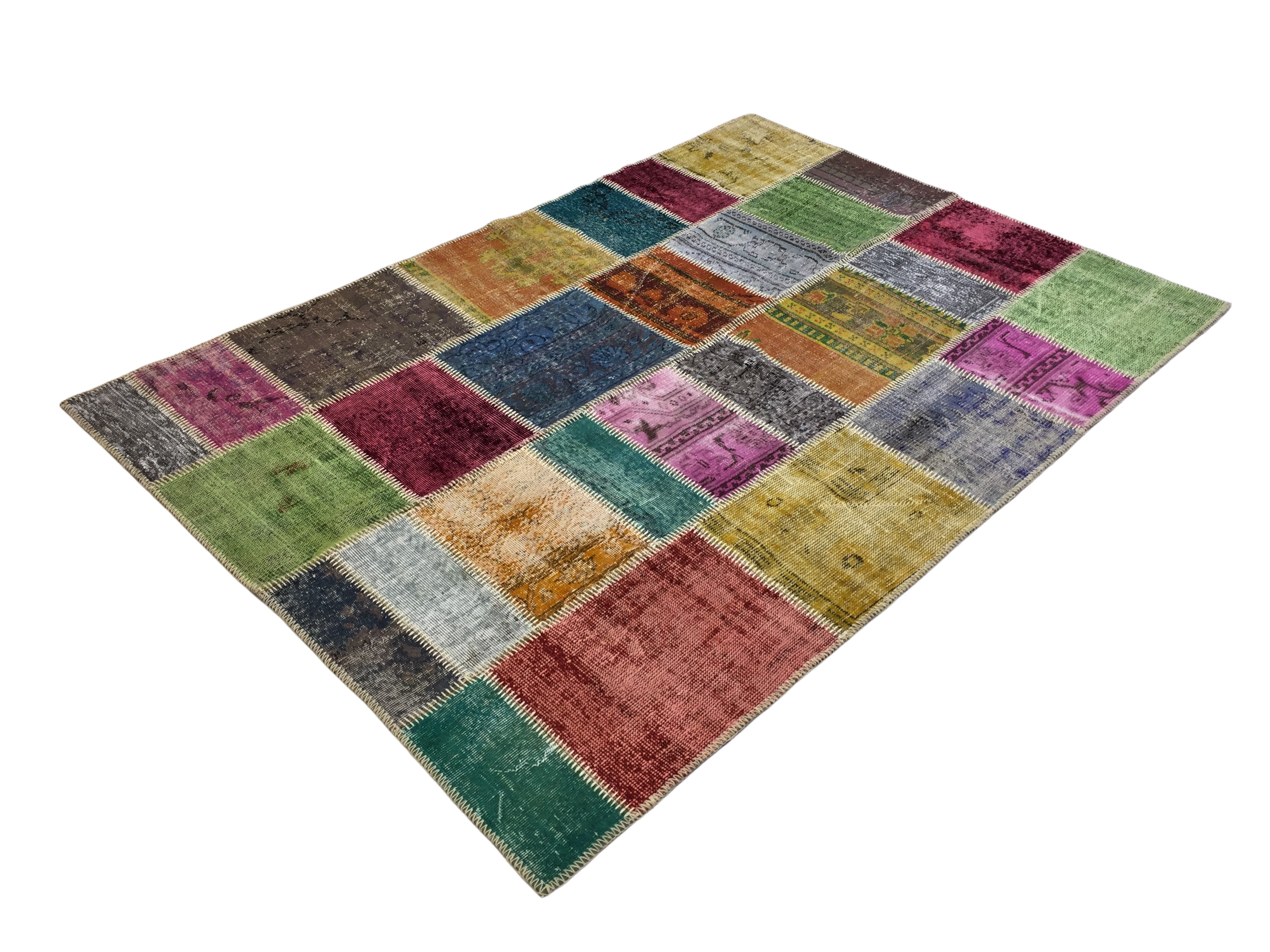 Patchwork Carpet 170 X 240 cm - Alfombras de Estambul -  Turkish Carpets - Alfombras de Estambul