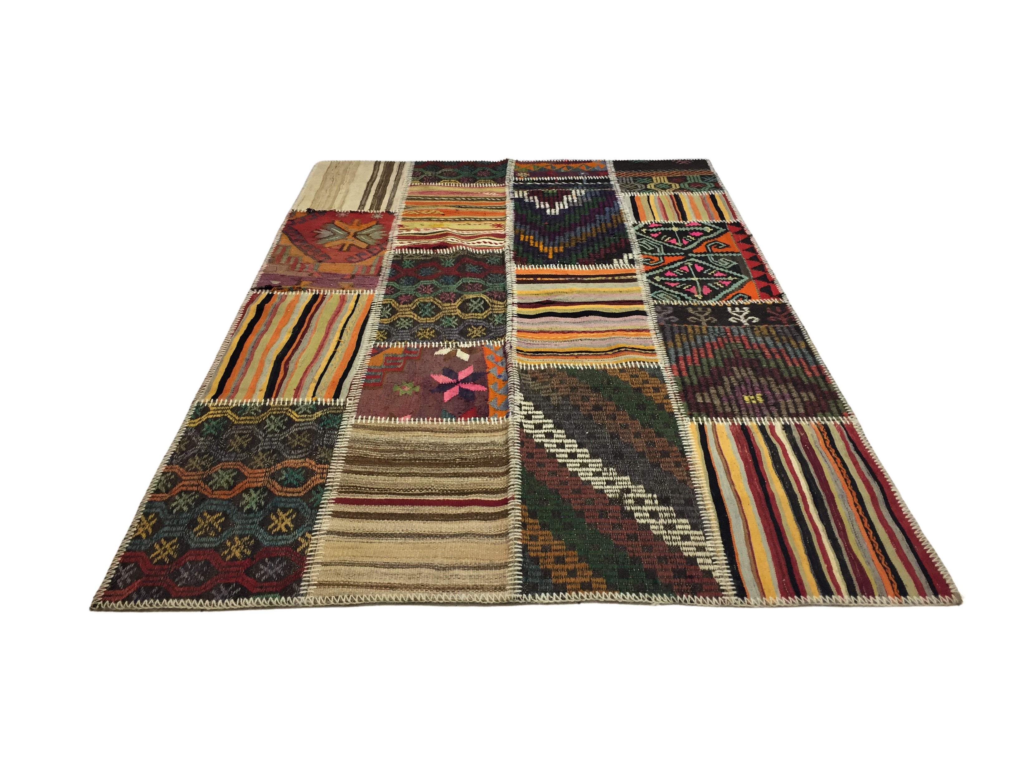 Patchwork Carpet 139 X 204 cm - Alfombras de Estambul -  Turkish Carpets - Alfombras de Estambul