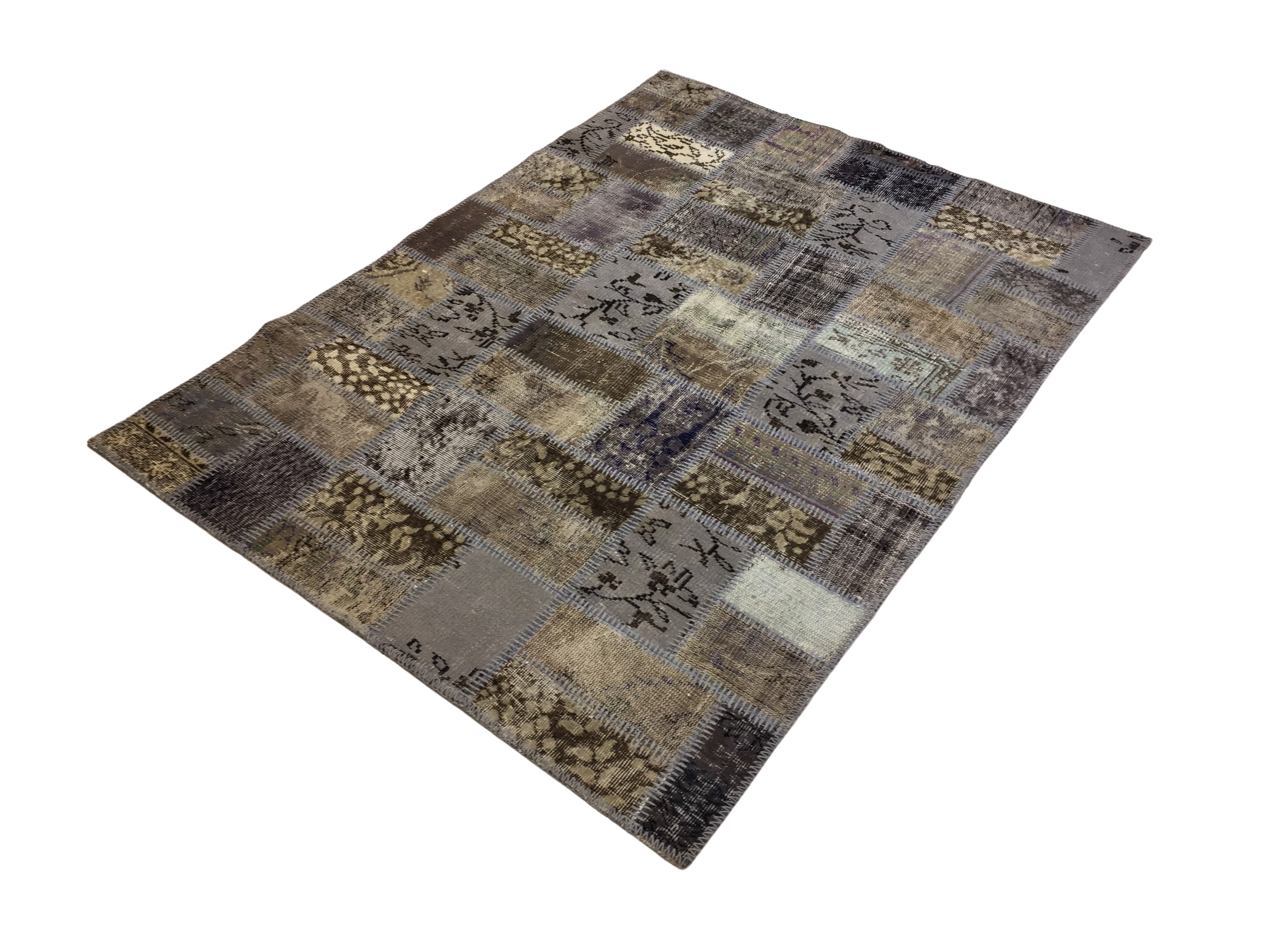 Patchwork Carpet 191 X 140 cm - Alfombras de Estambul -  Turkish Carpets - Alfombras de Estambul