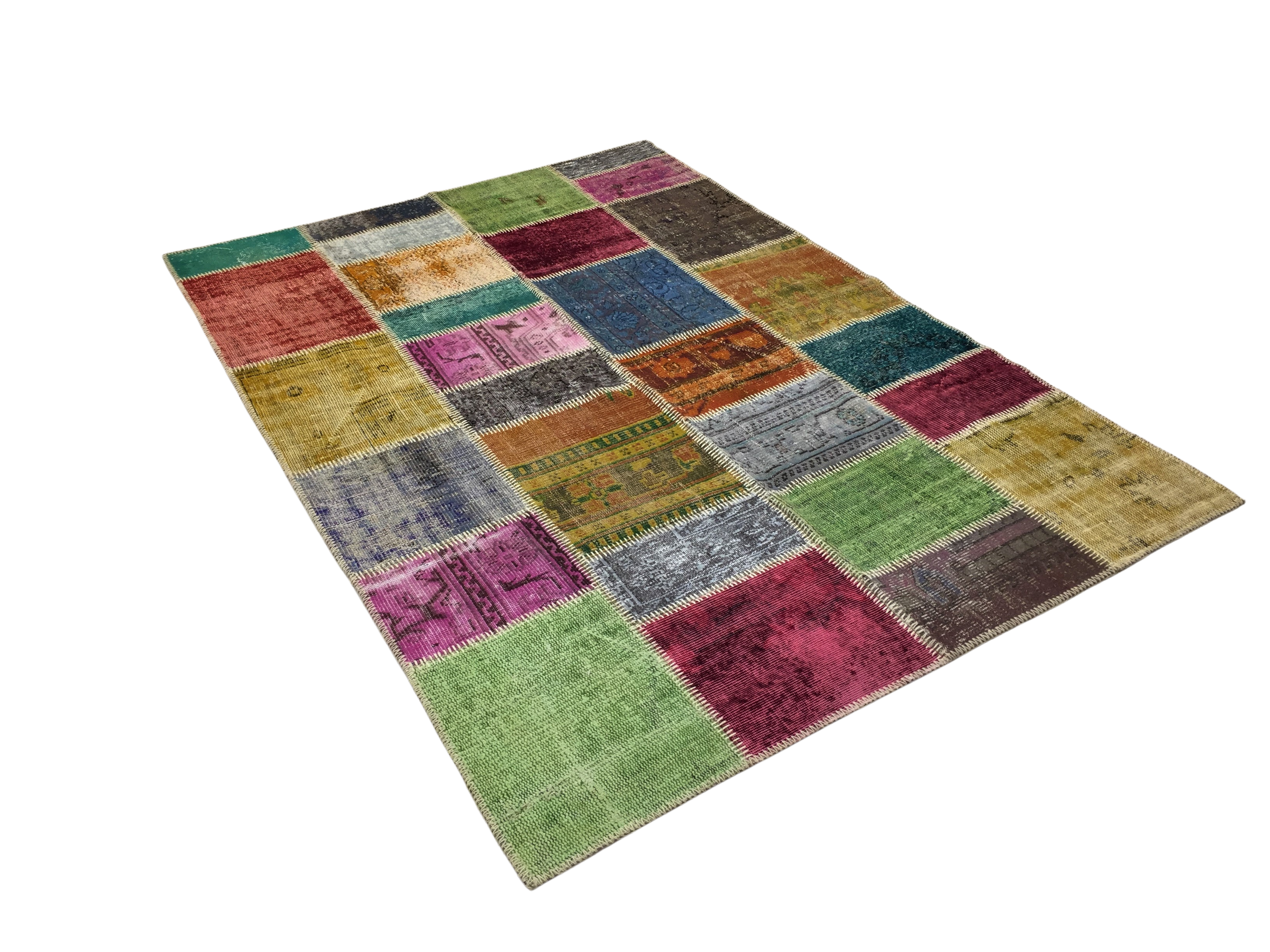 Patchwork Carpet 170 X 240 cm - Alfombras de Estambul -  Turkish Carpets - Alfombras de Estambul