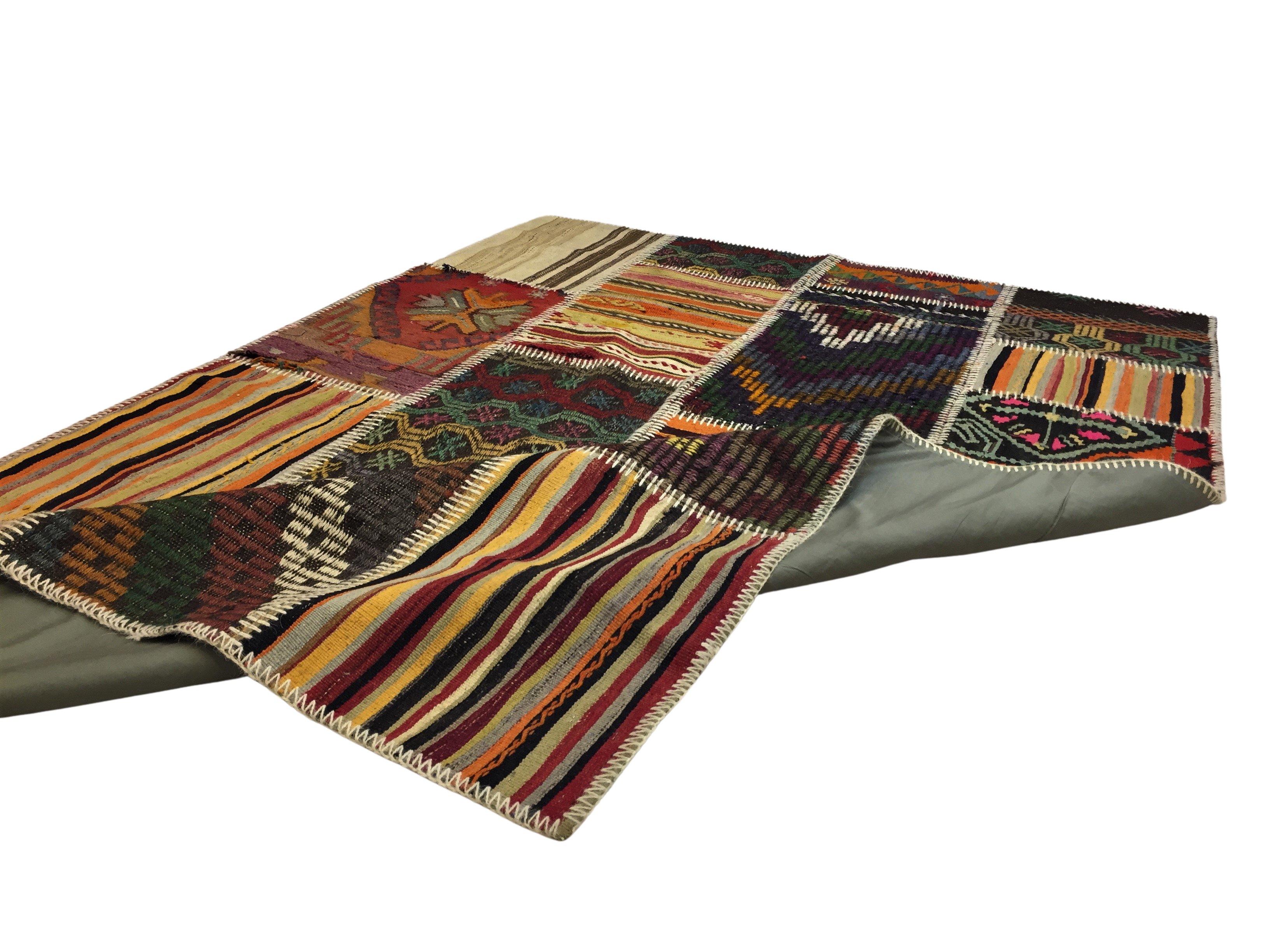 Patchwork Carpet 139 X 204 cm - Alfombras de Estambul -  Turkish Carpets - Alfombras de Estambul