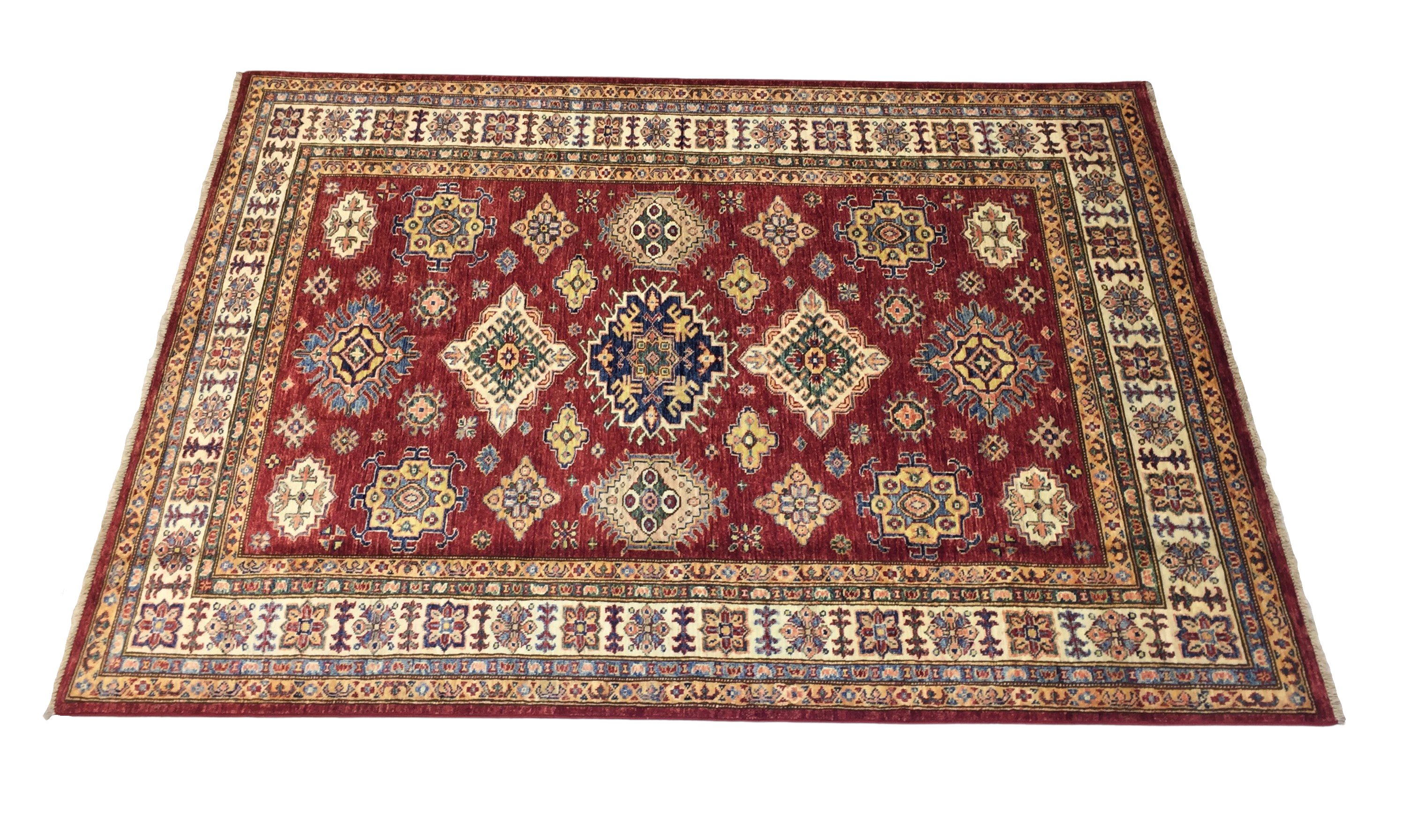 Şirvan Bicolor Carpet 197 X 150 cm - Alfombras de Estambul -  Turkish Carpets - Alfombras de Estambul