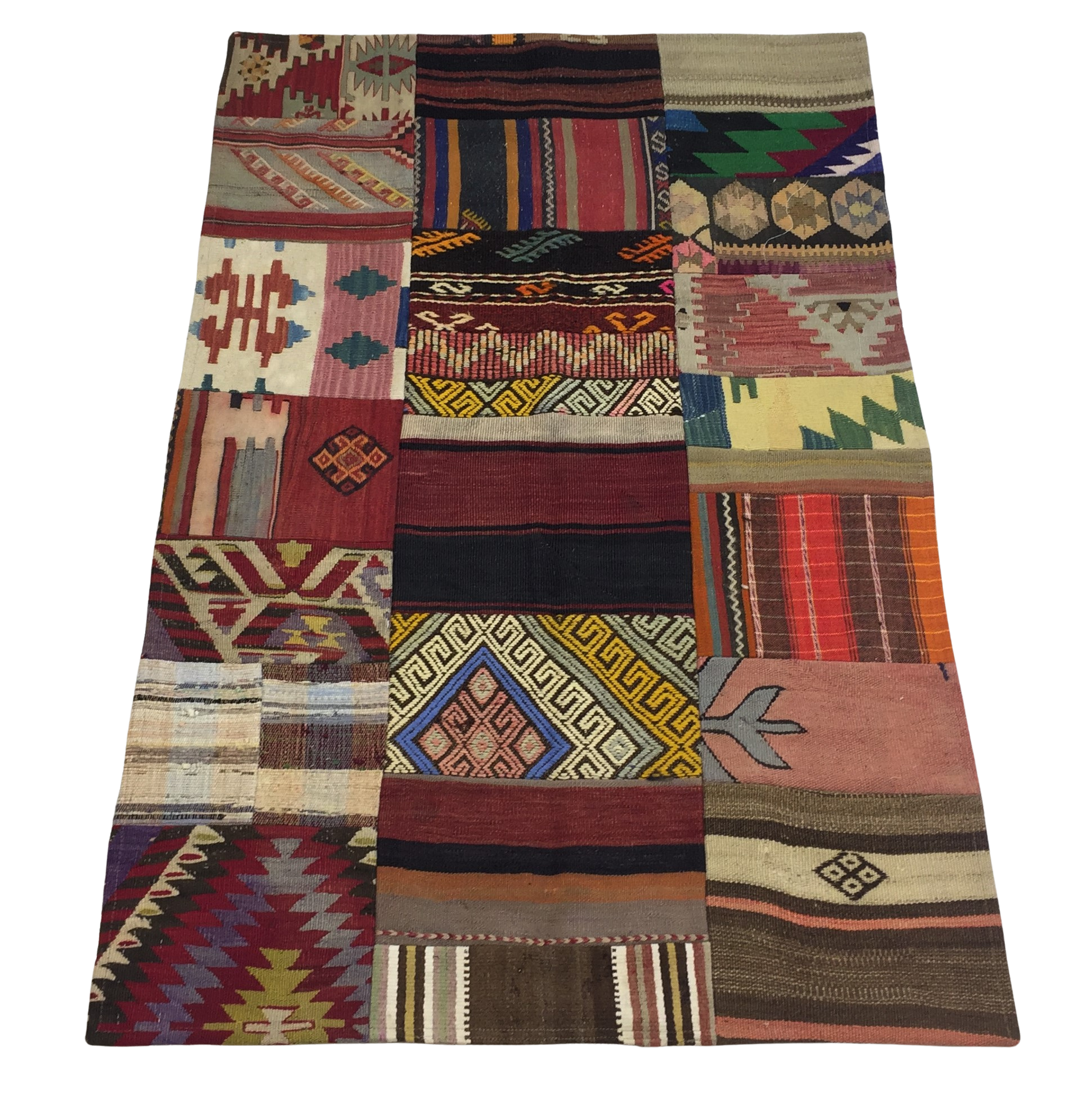 Patchwork Carpet 155 X 99 cm - Alfombras de Estambul -  Turkish Carpets - Alfombras de Estambul