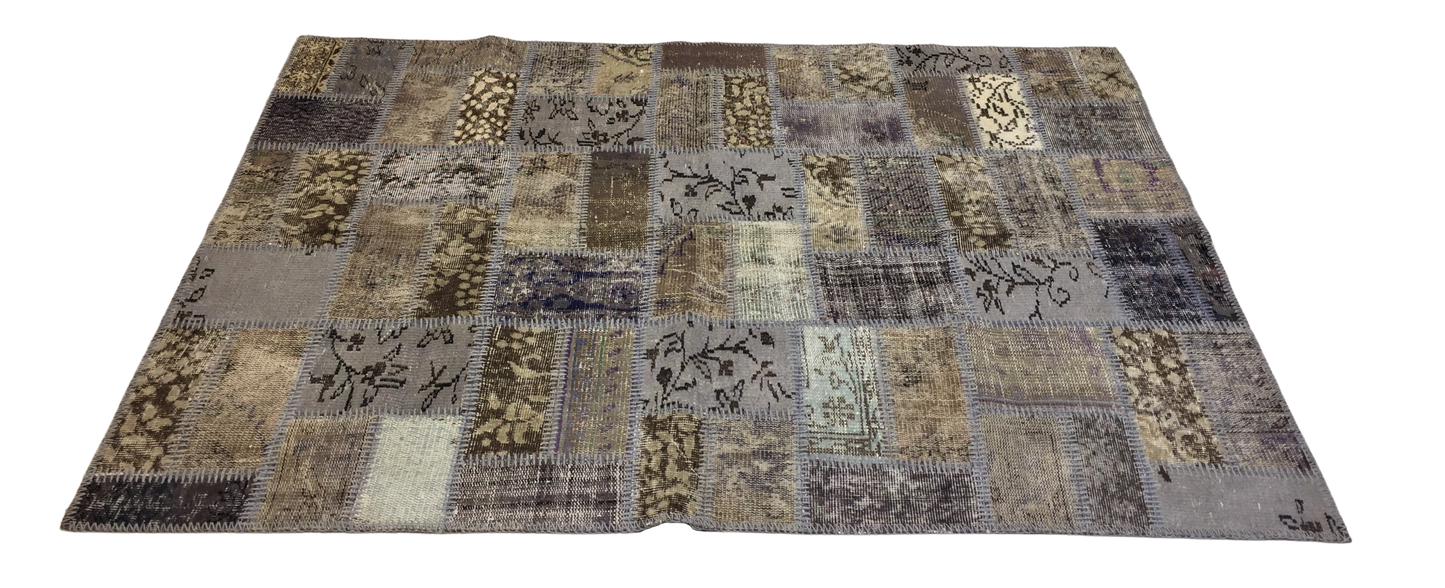 Patchwork Carpet 191 X 140 cm - Alfombras de Estambul -  Turkish Carpets - Alfombras de Estambul