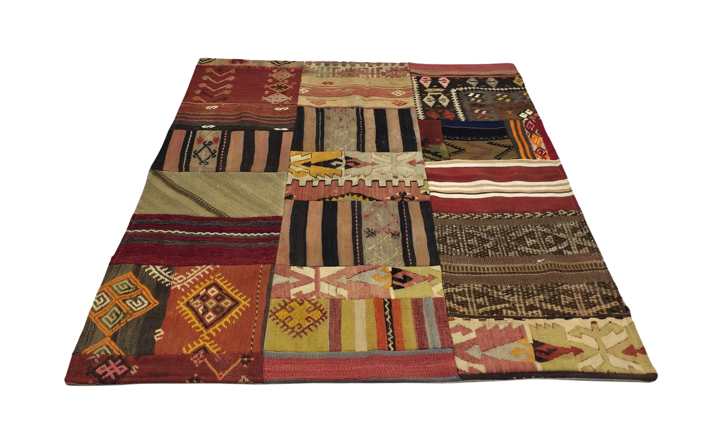Patchwork Carpet 151 X 112 cm - Alfombras de Estambul -  Turkish Carpets - Alfombras de Estambul
