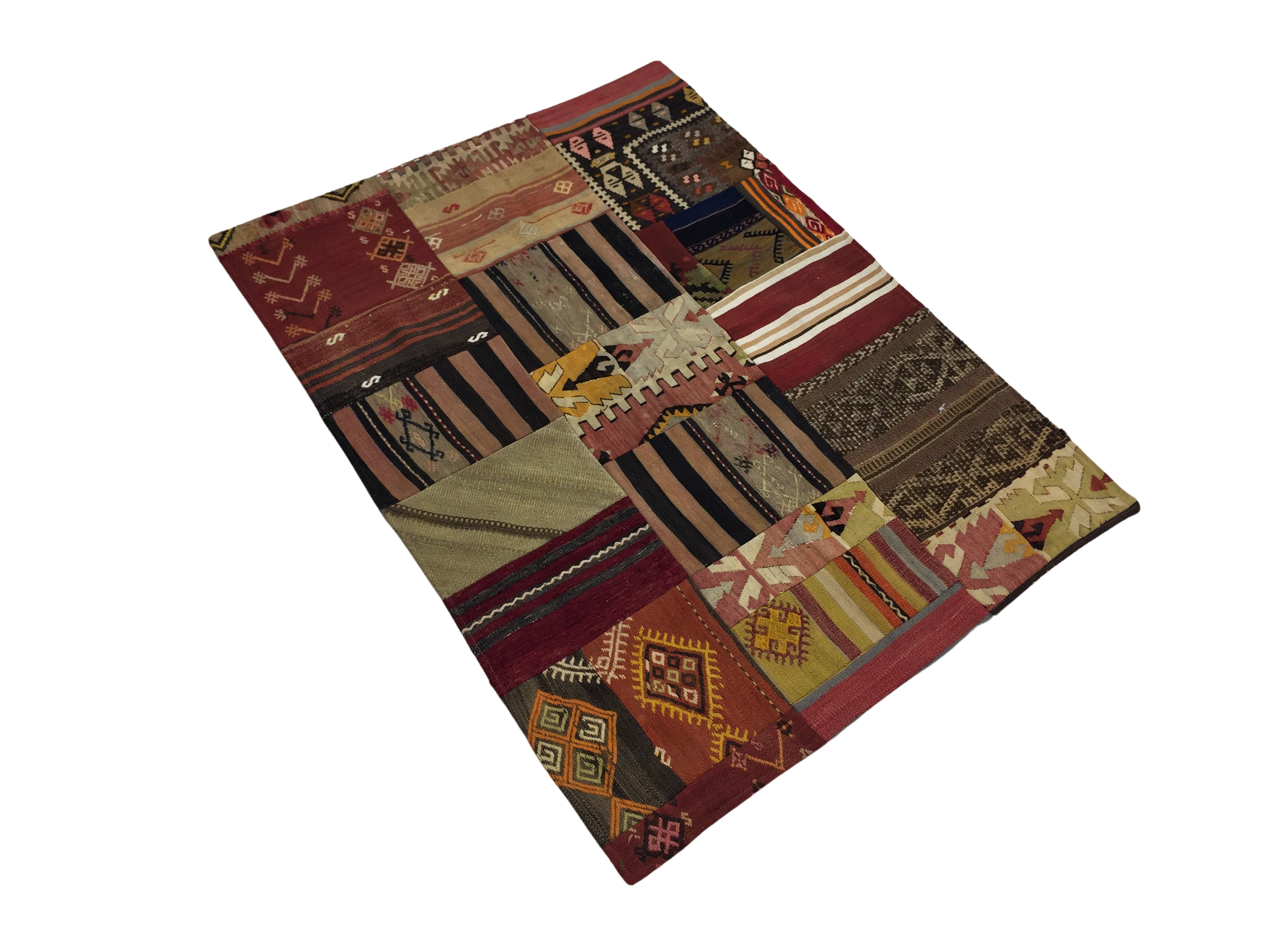 Patchwork Carpet 151 X 112 cm - Alfombras de Estambul -  Turkish Carpets - Alfombras de Estambul