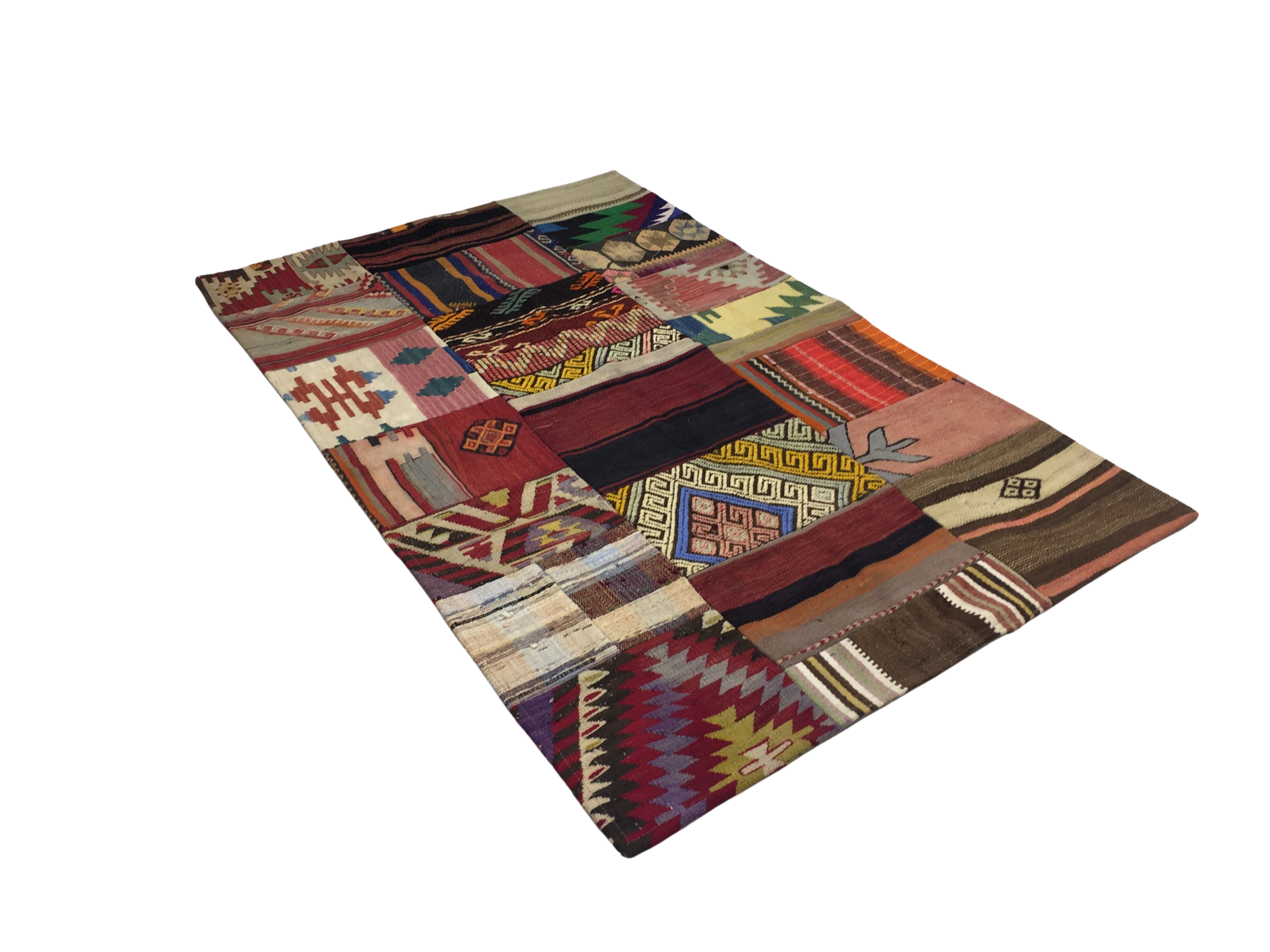 Patchwork Carpet 155 X 99 cm - Alfombras de Estambul -  Turkish Carpets - Alfombras de Estambul