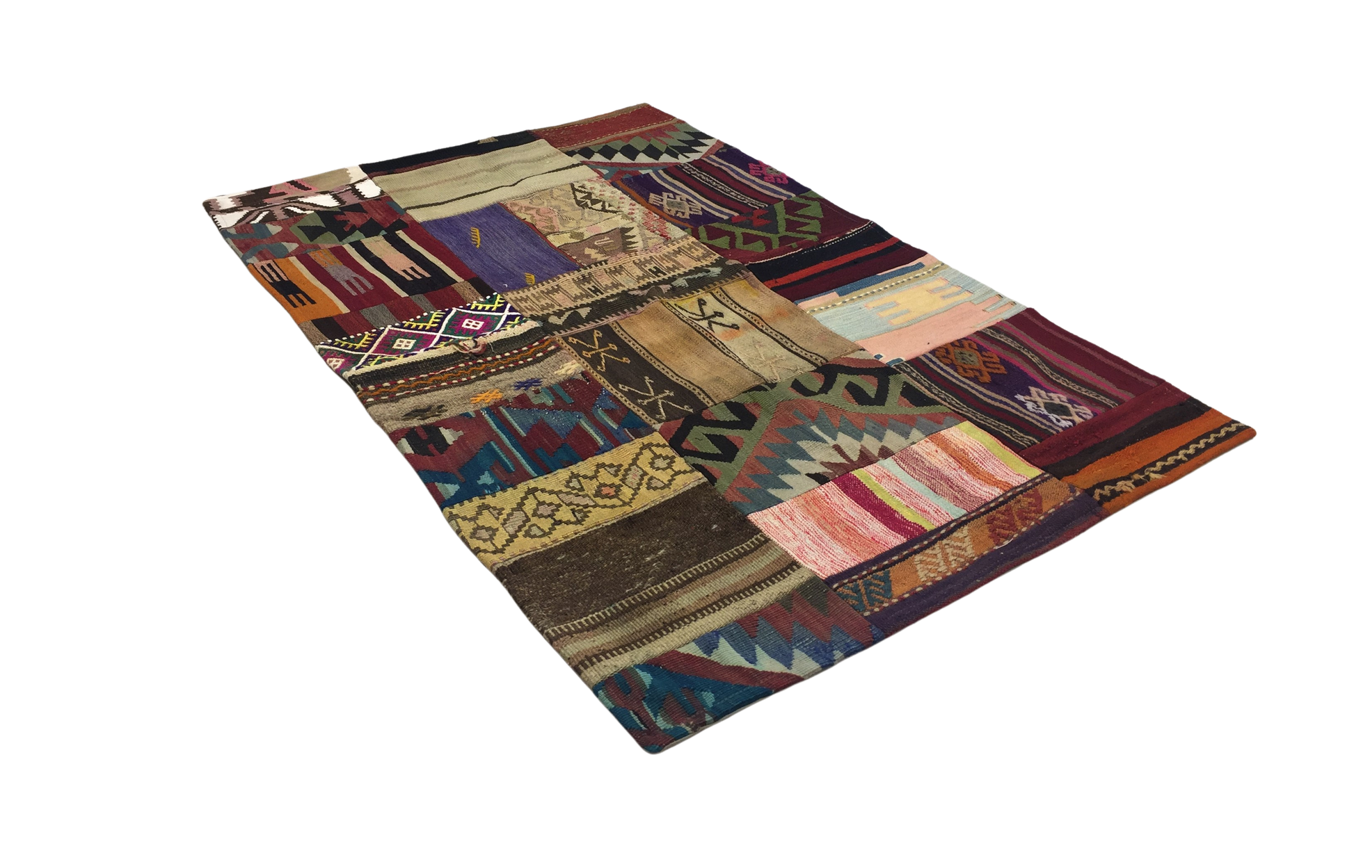 Patchwork Carpet 151 X 97 cm - Alfombras de Estambul -  Turkish Carpets - Alfombras de Estambul