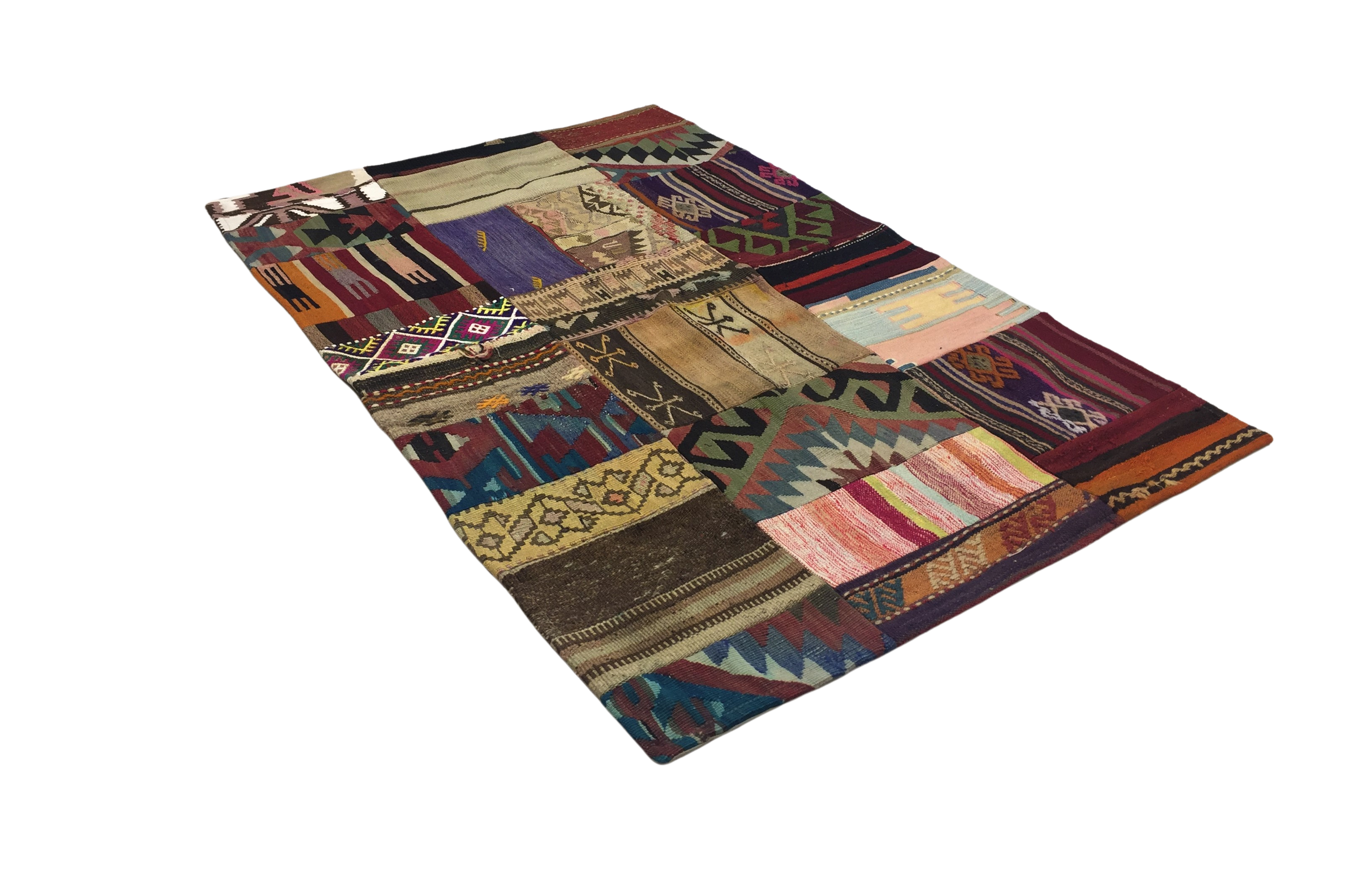 Patchwork Carpet 151 X 97 cm - Alfombras de Estambul -  Turkish Carpets - Alfombras de Estambul