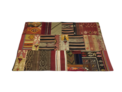 Patchwork Carpet 151 X 112 cm - Alfombras de Estambul -  Turkish Carpets - Alfombras de Estambul