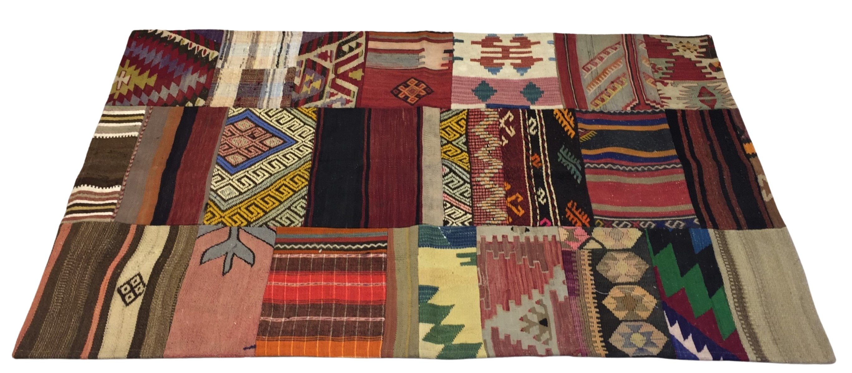Patchwork Carpet 155 X 99 cm - Alfombras de Estambul -  Turkish Carpets - Alfombras de Estambul