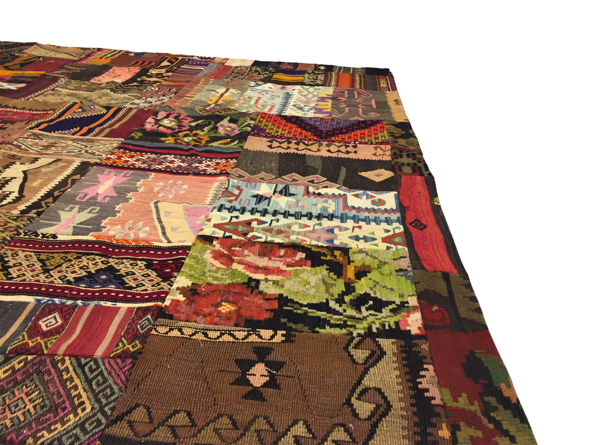 Patchwork Carpet 244 X 244 cm - Alfombras de Estambul -  Turkish Carpets - Alfombras de Estambul