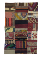 Patchwork Carpet 155 X 99 cm - Alfombras de Estambul -  Turkish Carpets - Alfombras de Estambul