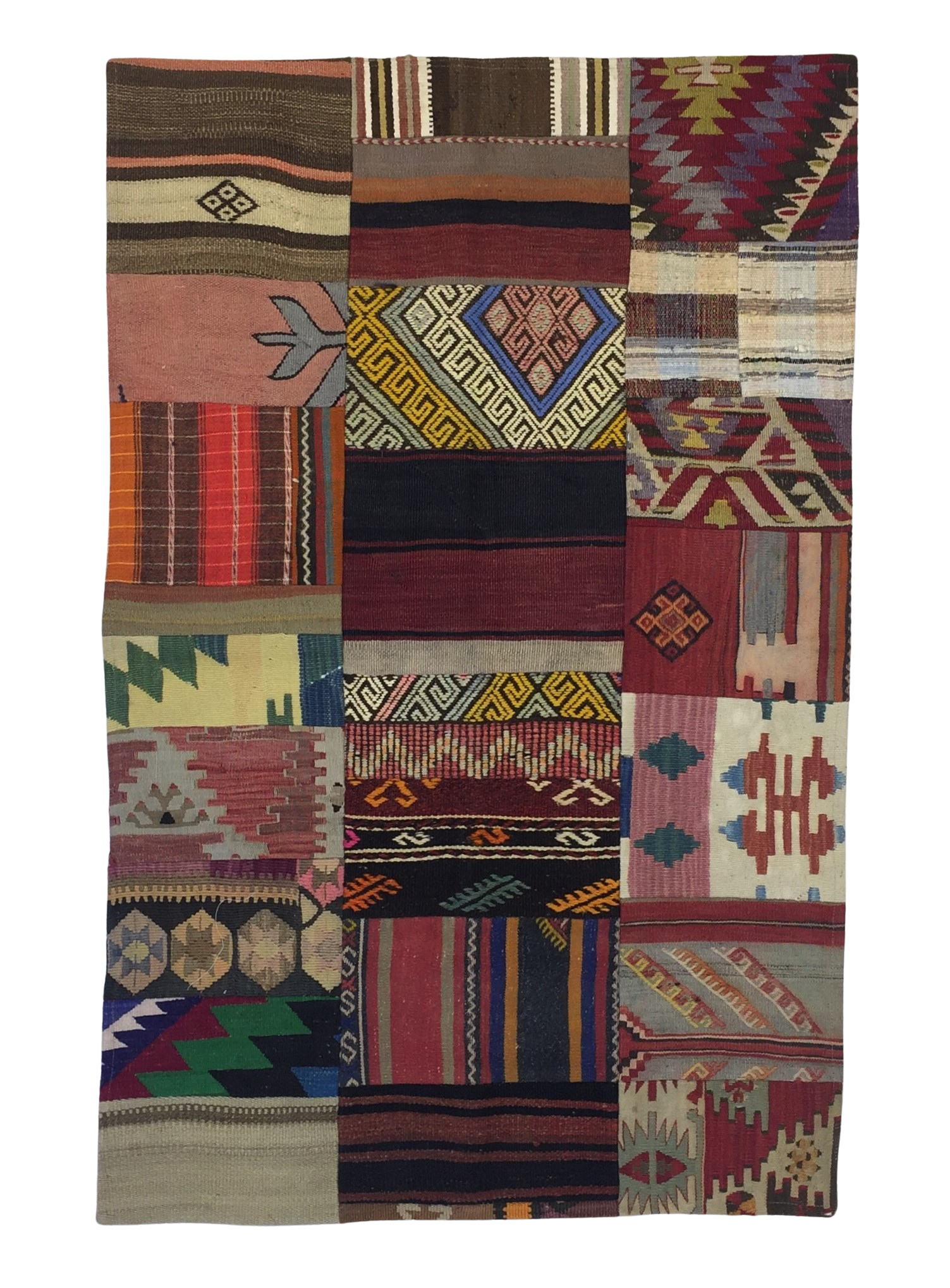 Patchwork Carpet 155 X 99 cm - Alfombras de Estambul -  Turkish Carpets - Alfombras de Estambul