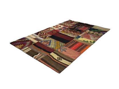Patchwork Carpet 155 X 99 cm - Alfombras de Estambul -  Turkish Carpets - Alfombras de Estambul