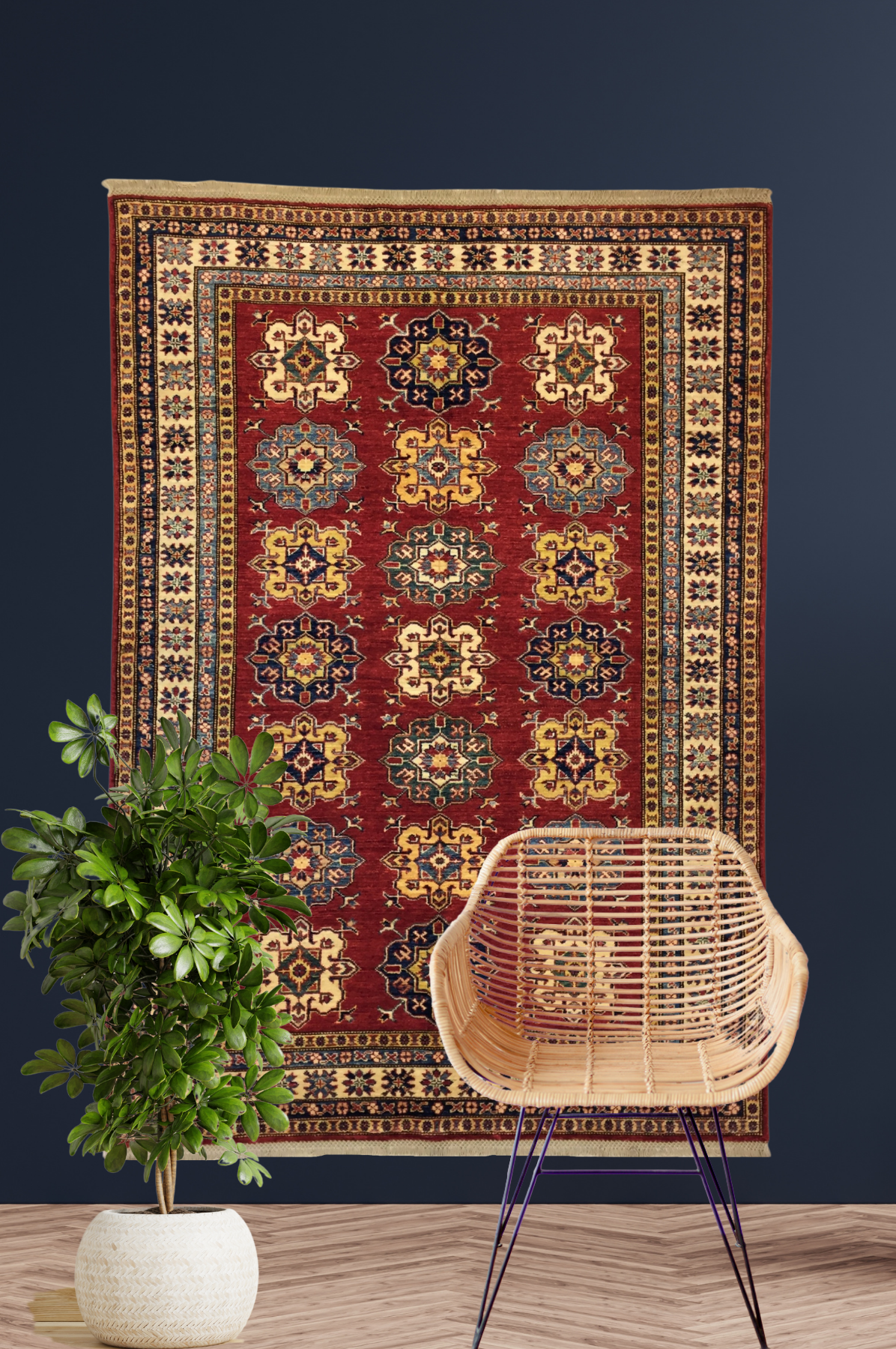 Şirvan Bicolor Carpet 207 X 147 cm - Alfombras de Estambul -  Şirvan - Alfombras de Estambul