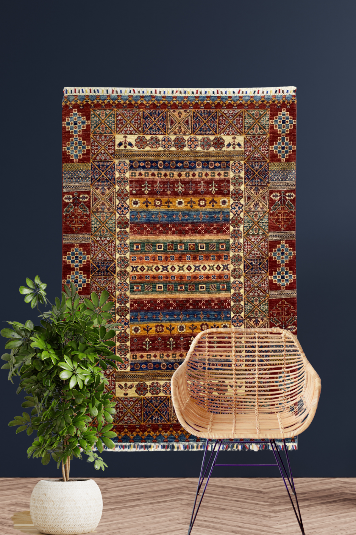 Alfombra Şirvan Bicolor 205 x 150 cm