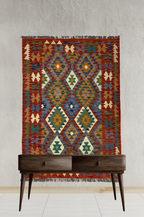 Handmade Turkish Kilim 129 X 171 cm - Alfombras de Estambul -  Kilim - Alfombras de Estambul