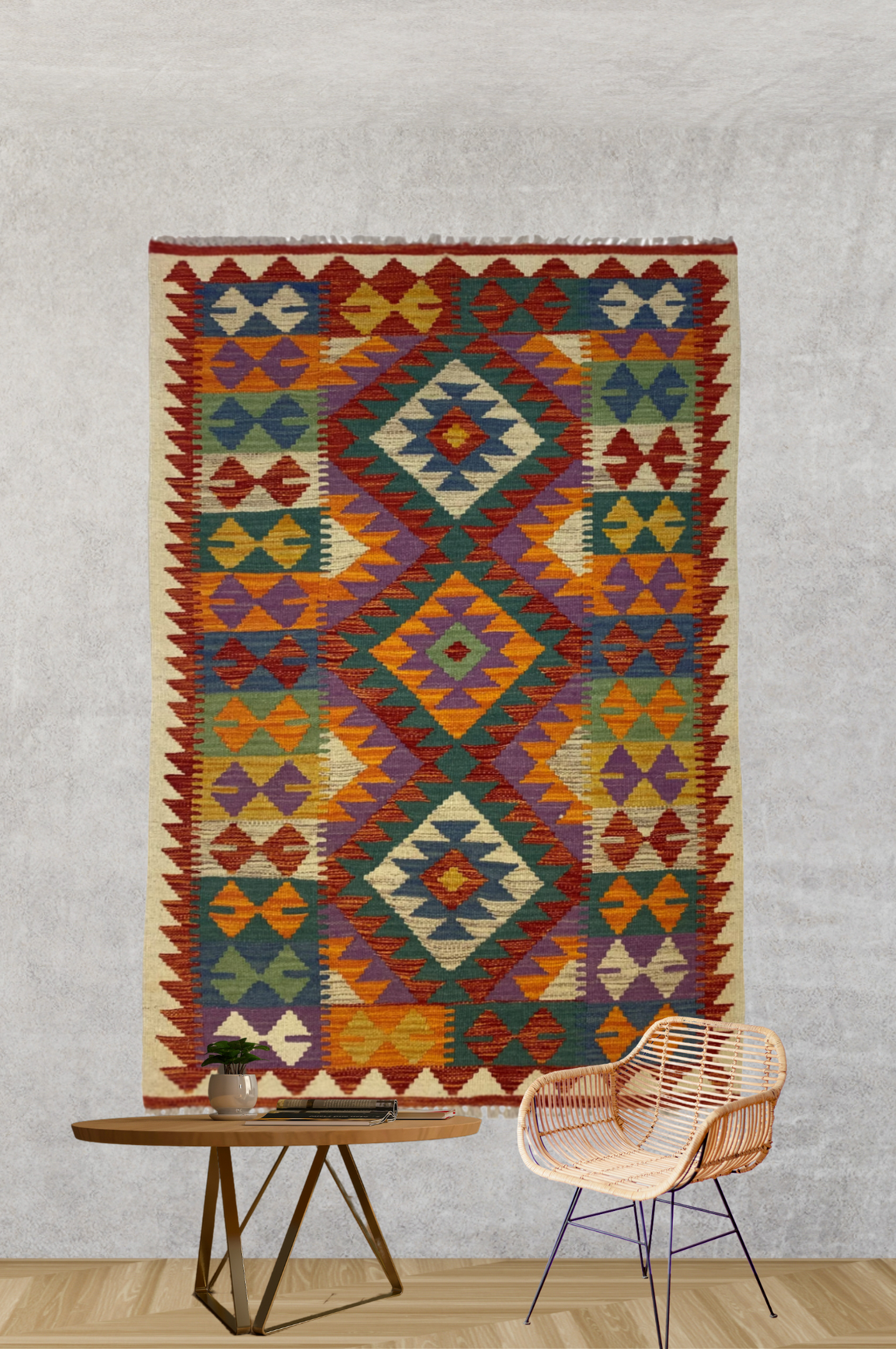Handmade Turkish Kilim 159 X 97 cm - Alfombras de Estambul -  Kilim - Alfombras de Estambul